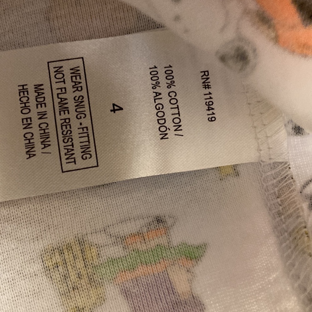 NWT PEANUTS SNOOPY CHARACTERS HALLOWEEN CHILD / KIDS SIZE 4 PAJAMAS - Picture 8 of 9